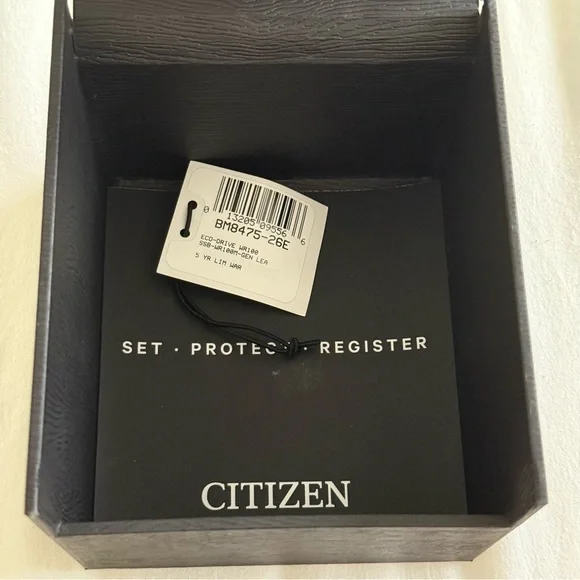 Citizen Men's Black and Brown Watch